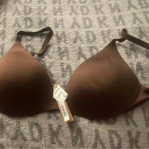 NWT SKIMS Smooth Padded T-Shirt Bra - Chocolate